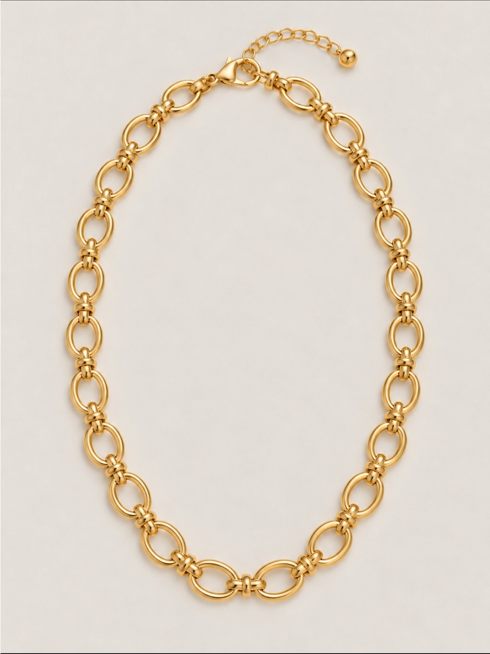 New! Gold Oval Link Chain Necklace NWOT
